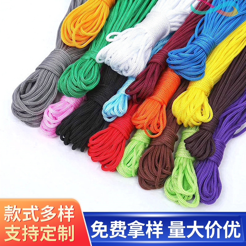 Поставки производителя Цветная веревка 900Dpp 1800Dd Полипропиленовая веревка для улицы Фиксированная плетеная веревка для рюкзака