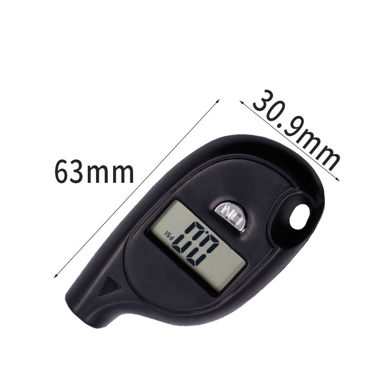 Tire pressure gauge keychain digital display mini tire pressure gauge tire pressure gauge measuring car tire pressure anti-lost