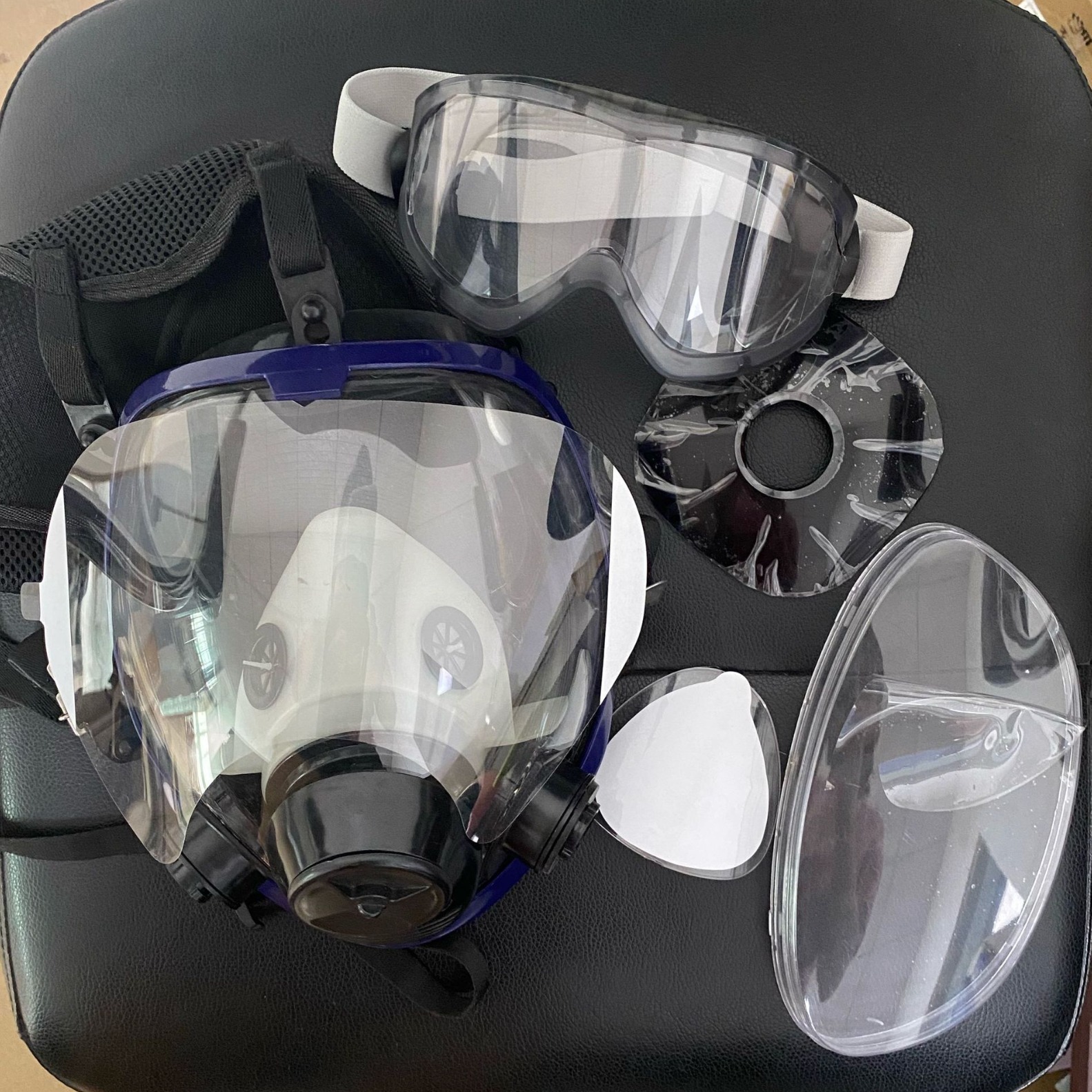 0.1mm thick mask film mask spray paint protective film window protective film full mask helmet protective film spot