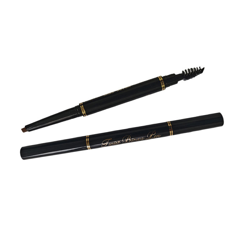 Factory durable and not easy to faint beginner's eyebrow brush cosmetic coloring three-dimensional double-headed automatic eyebrow pencil eyebrow powder