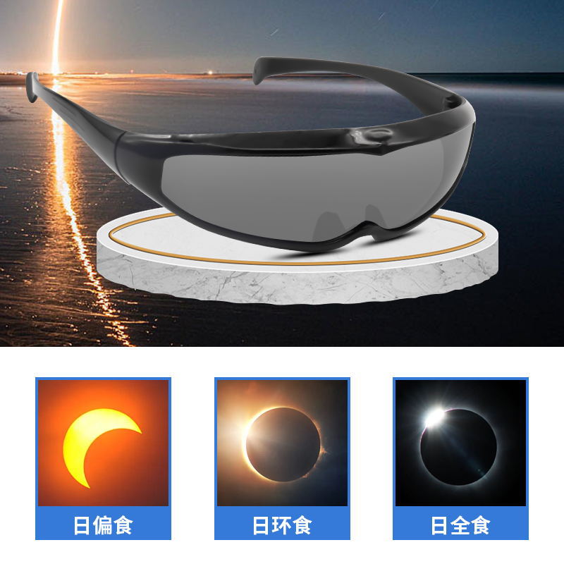 Cross-border direct sales solar eclipse glasses solar eclipse observation glasses iso12312PC lens solar eclipse goggles