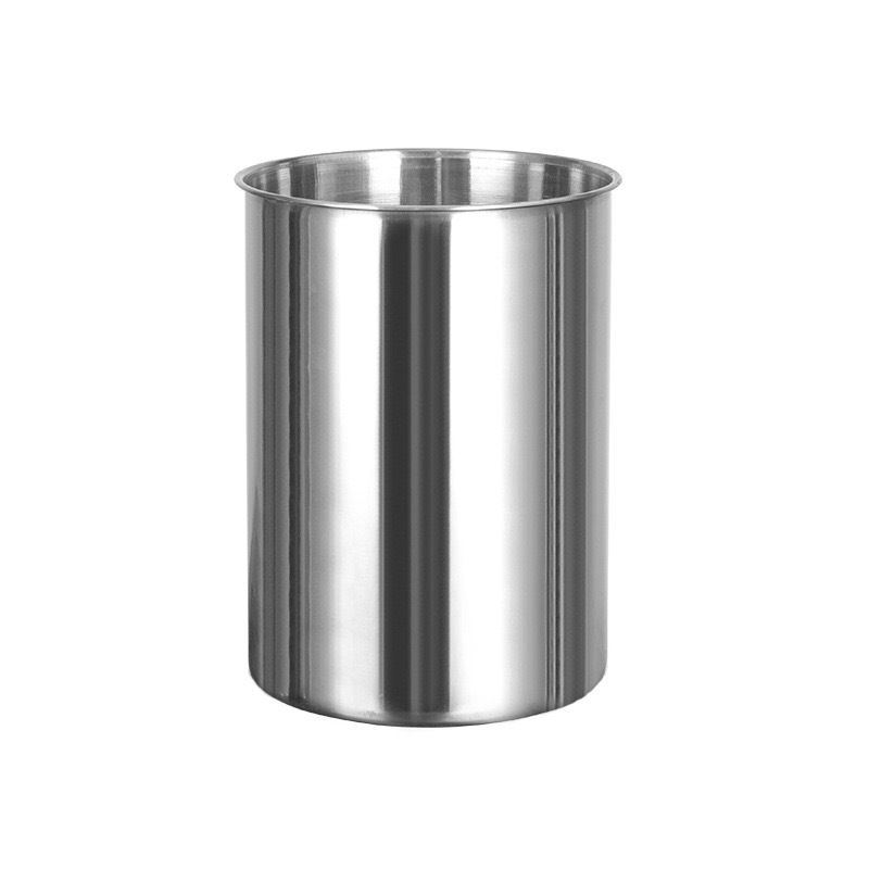 Stainless steel cotton ice brick bucket with lid ice shaving machine ice brick bucket large capacity straight cup without handle string barrel