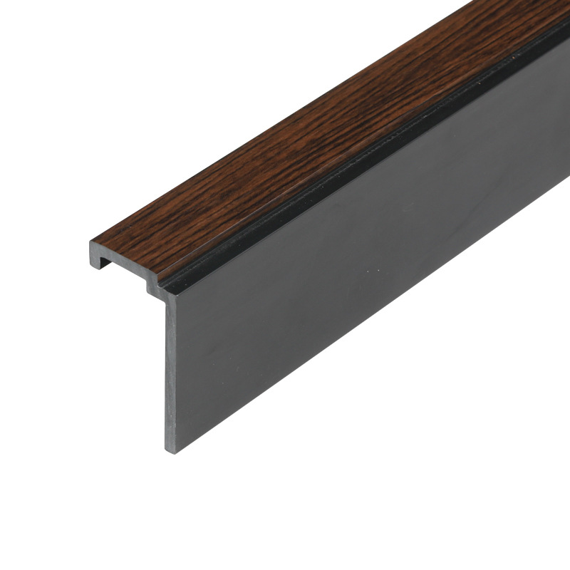 Wood Grain Air Outlet Profile Abs Central Air Conditioning Outlet Grille Profile Curved Louver Curved Air Outlet Leaf Strip Manufacturer