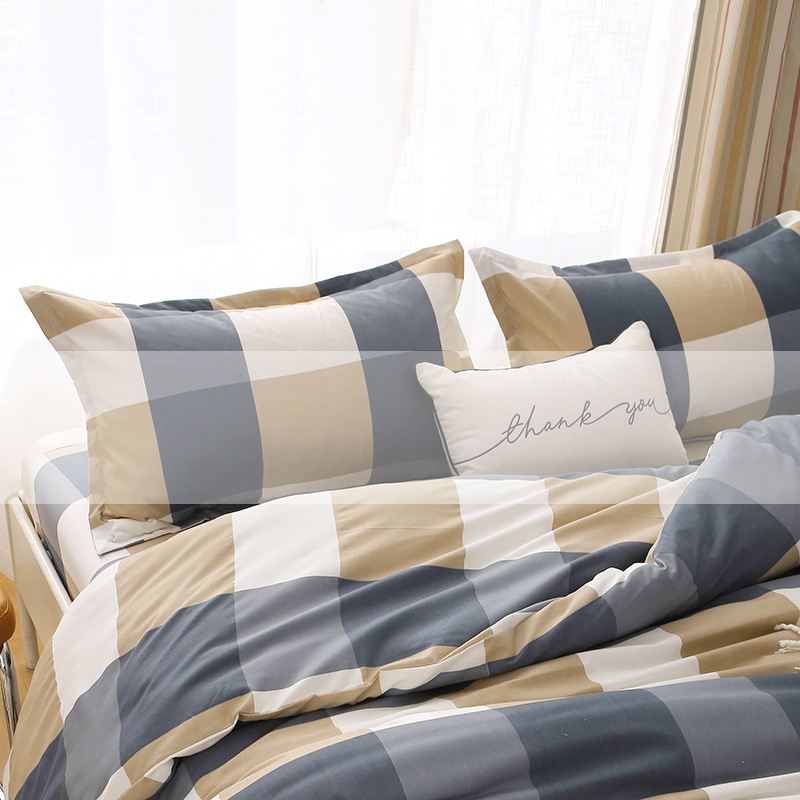 Cute special sale skin-friendly sanding quilt cover single 1.5*2 m * 2 m 2.3 m quilt cover single double student three-piece set