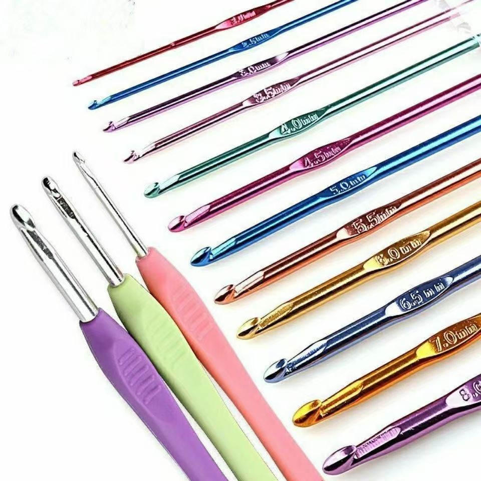 Набор высококачественных металлических крючков для вязания, ручная работа, для толстой пряжи