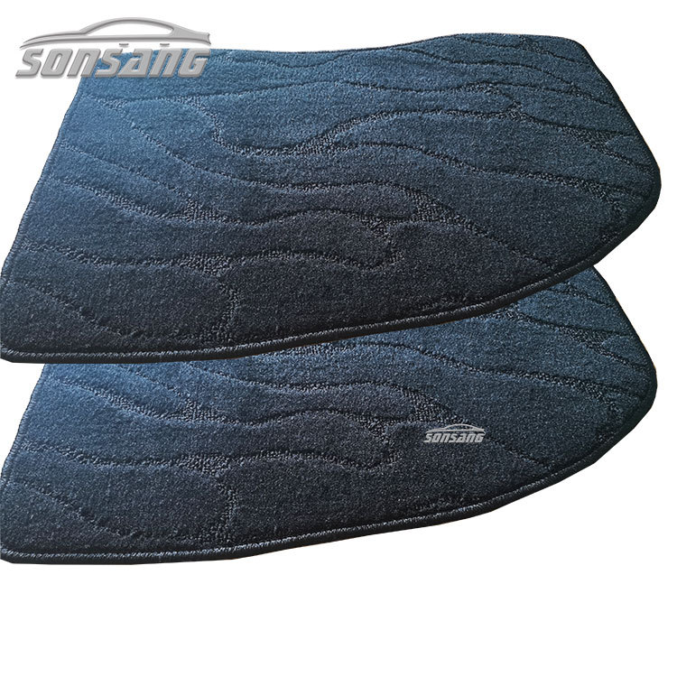 Advertising custom car mats full set of water ripple black 4S shop presents special flat universal carpet for special cars