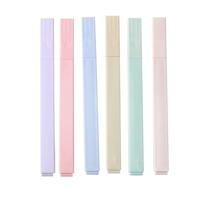 Bulk color rod fluorescent pen salt sweet 12 color hand account pen creative stationery students draw key mark pen wholesale