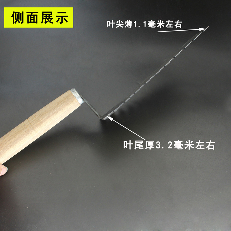 Serrated Trowel with Integrated Toothed Blade, Tile Laying Tool, Trowel, Scraper, Trowel, Mud Board