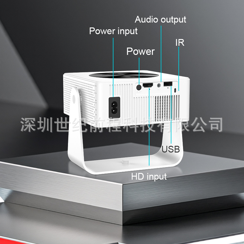 Cross-Border Ptz Projector, Home Portable High-Definition Projector, Outdoor Camping Projector, Mobile Phone Wireless Projector