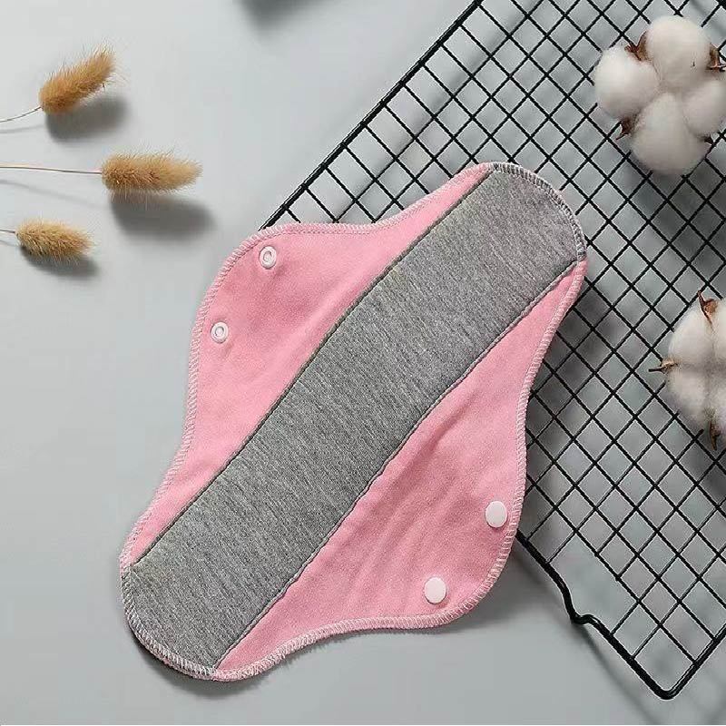 Adult Pads Washable Cotton Sanitary Napkins Graphene Antibacterial Waterproof Cotton Pads Source Factory Can Be Processed and Produced
