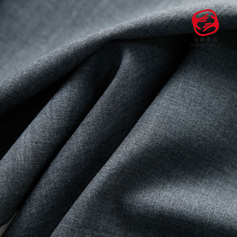 Wool Blended Fabric 270g Plain Wool Fabric Plain Fabric Spring and Autumn Worsted Suit Pants Clothing Fabric