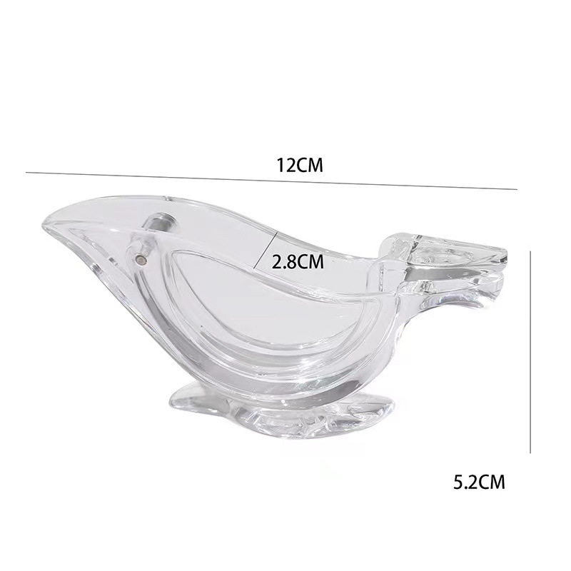 Acrylic Lemon Juicer Manual Transparent Small Fruit Juicer Portable Manual Lemon Clip Juicer