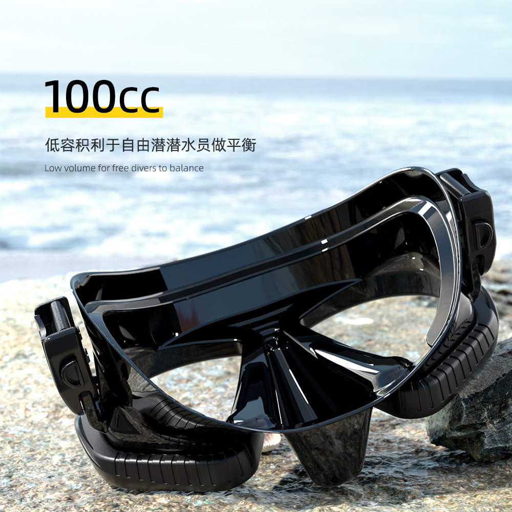 Free diving glasses myopia lens diving mirror camera bracket silicone snorkeling mirror snorkeling equipment
