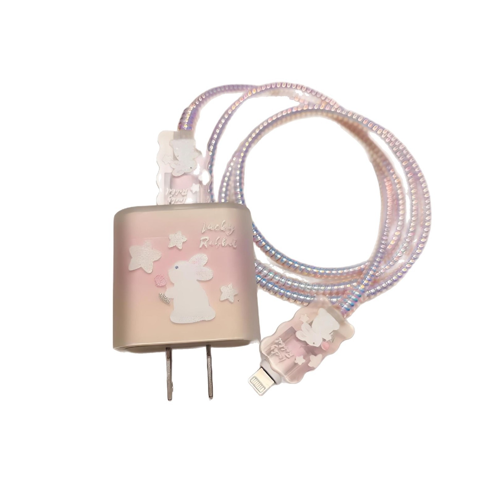 Fast charging 20w charging head printing fast charging head 100 watt charger protective cover transparent soft case protection