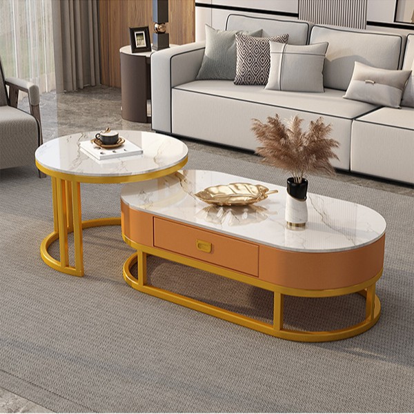 Slate Coffee Table Living Room Home 2025 New Small Apartment Accessible Luxury Internet Celebrity Classy Coffee Table Simple Modern Small Table