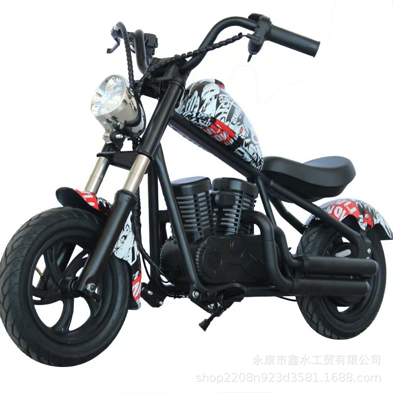 Knight Kidsren's Electric Car 3-12 Years Old Retro Harley Mini Style Electric Motorcycle Boy's Electric Car Toy Car