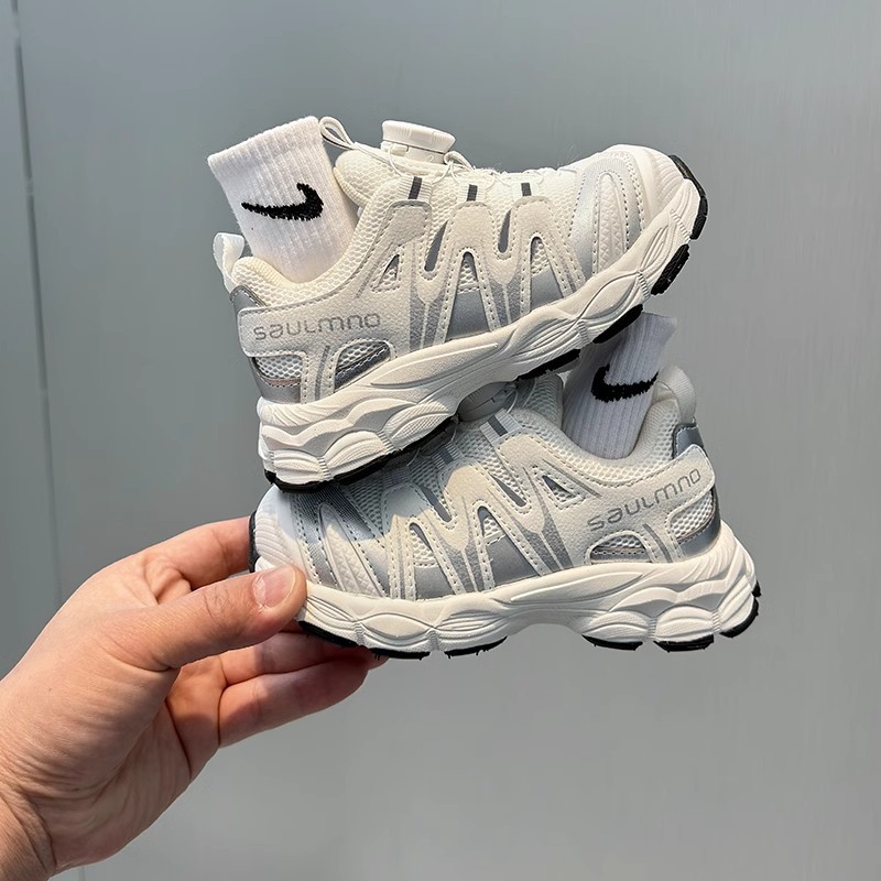 Спортивные туфли для девочек 2025 весна новые детские легкие дышащие повседневные туфли для мальчиков