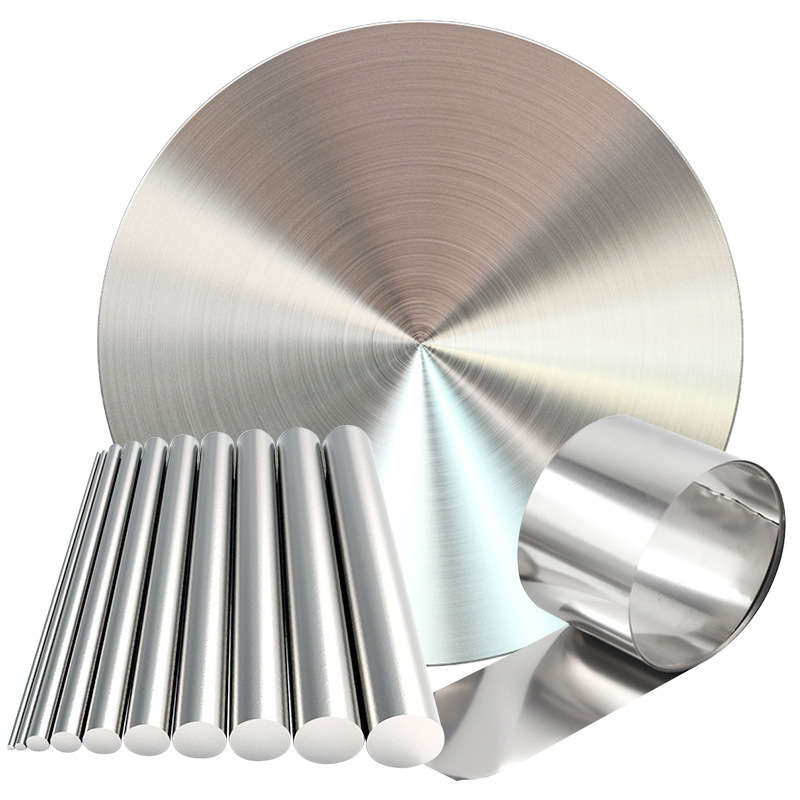 Pt99.995 Platinum Sheet Platinum Precious Metal Platinum Coated Target Material Scientific Research Laboratory Electrode Platinum Round Target Material