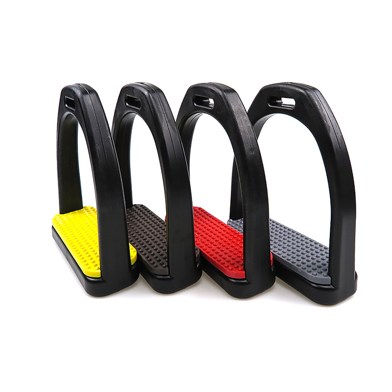 Engineering plastic stirrups rider stirrups non-slip rubber mat "ST4104]