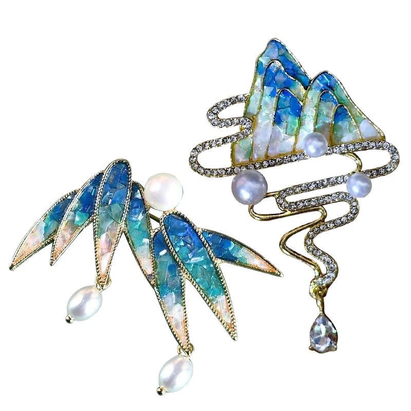 Intangible Cultural Heritage Mother of Mother and Mother Brooch diy Material Package Group Building Activity Warm-up Hand-made Butterfly Shell Jewelry Butterfly Decoration