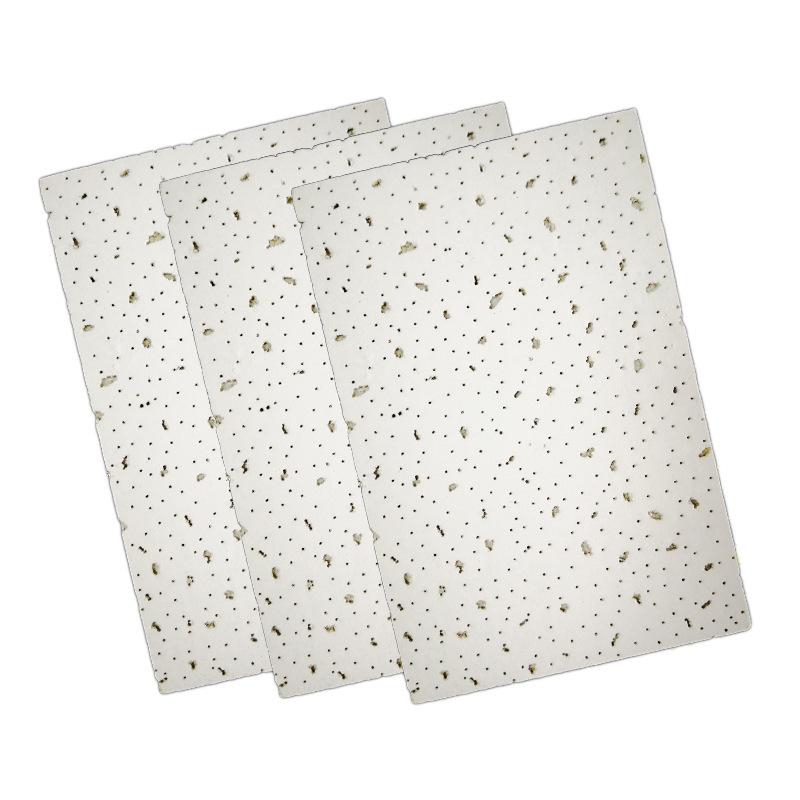 Manufacturer's Spot Mineral Wool Board 14 Thick Ceiling Sound-Absorbing Board Office Decoration Ceiling Ceiling 600600 Sound-Absorbing Board