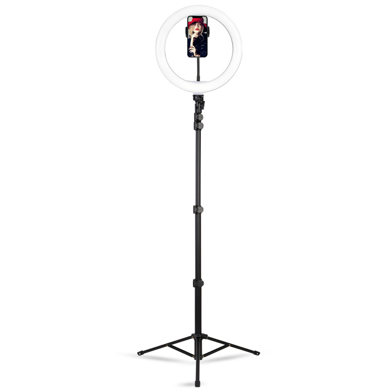 HQ-10 inch ring light set Beauty Live makeup light self-timer photography three-color soft light Live Light