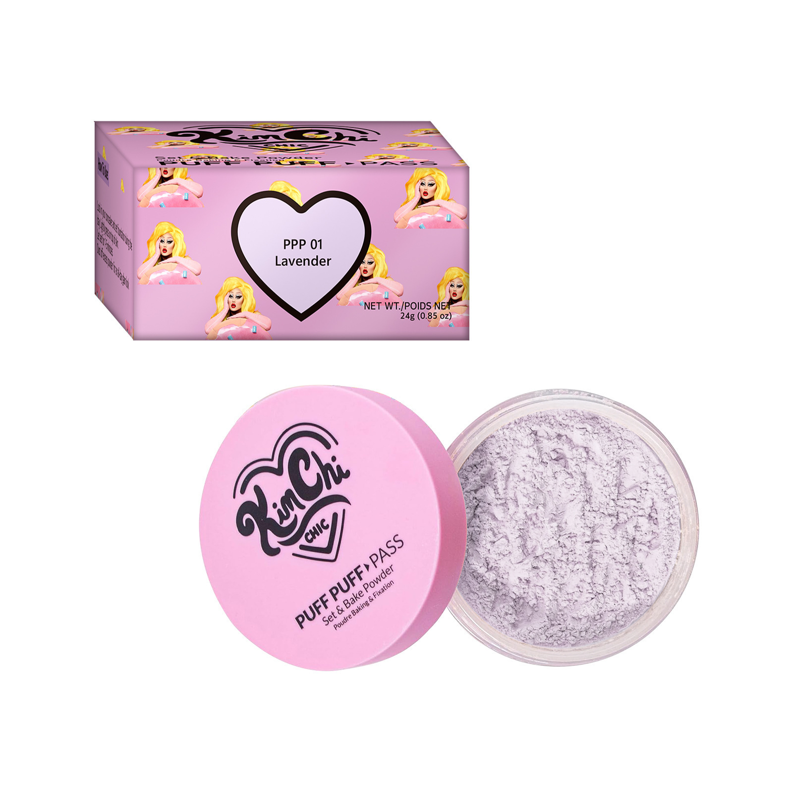 Cross-border Explosions Girl's Heart Oil Control Makeup Powder Lightweight Matte Breathable Facial Makeup Powder