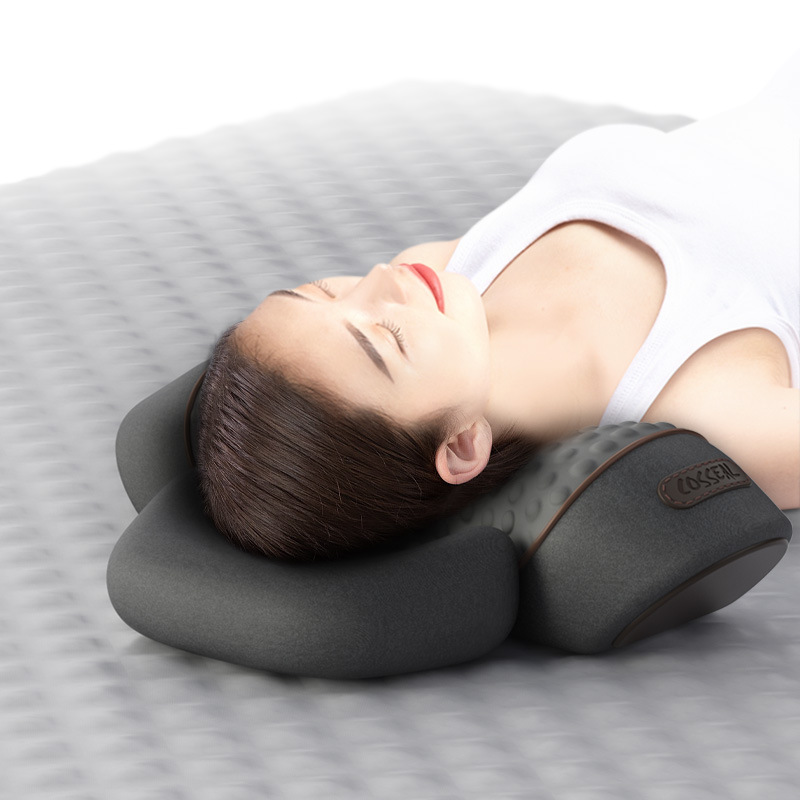 Cervical Spine Pillow Protects the Vertebrae, Special Massage Spine Non-Traction Heating Compress Repair Cylindrical Neck Pillow