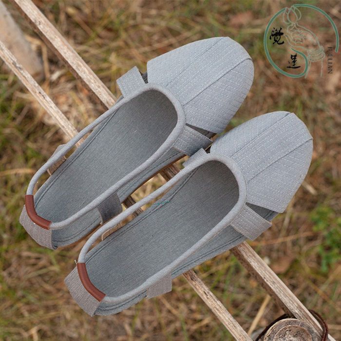 Summer Lohan Shoes Men's and Women's Monk Shoes Buddhist Monk Monk Sandals Buren Mesh Breathable Monk Shoes Meditation Shoes