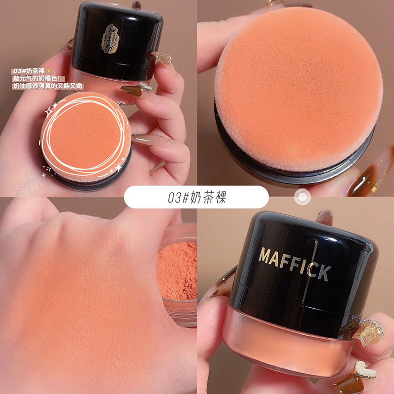 Maffick Vitality Blush Powder Skin Friendly Soft Color Cushion Blush Contouring Even Skin Color Rouge Powder Blush Powder