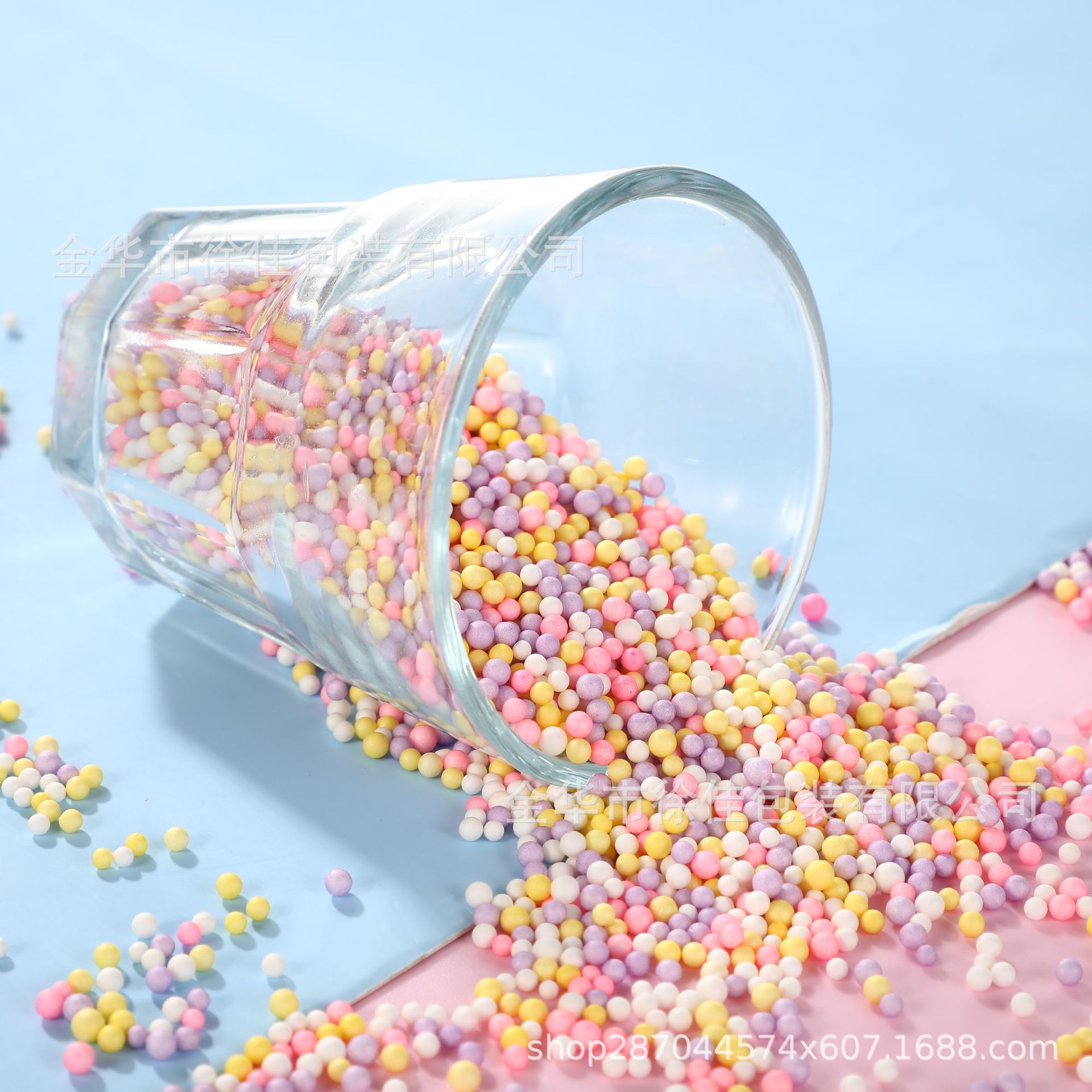 Small Pocket Foam Particles Foam Ball Macaron Color Foam Ball Foam Beads DIY Material Slime Fill
