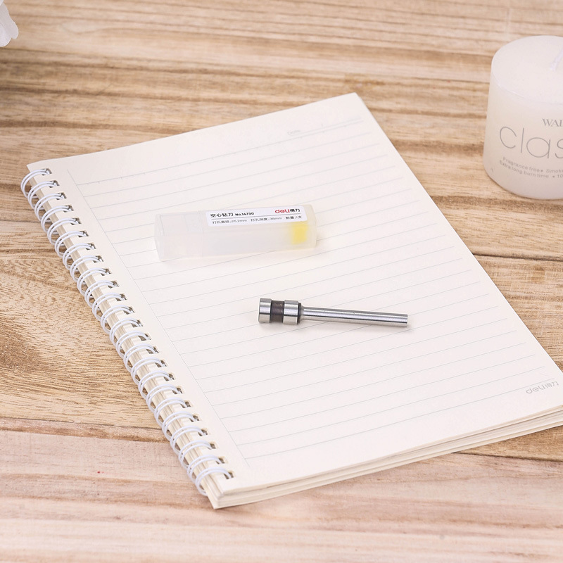 Deli 14730/3821/3845/3857 Hollow Drill Bit Voucher Binding Machine Consumables 50mm Punching Head