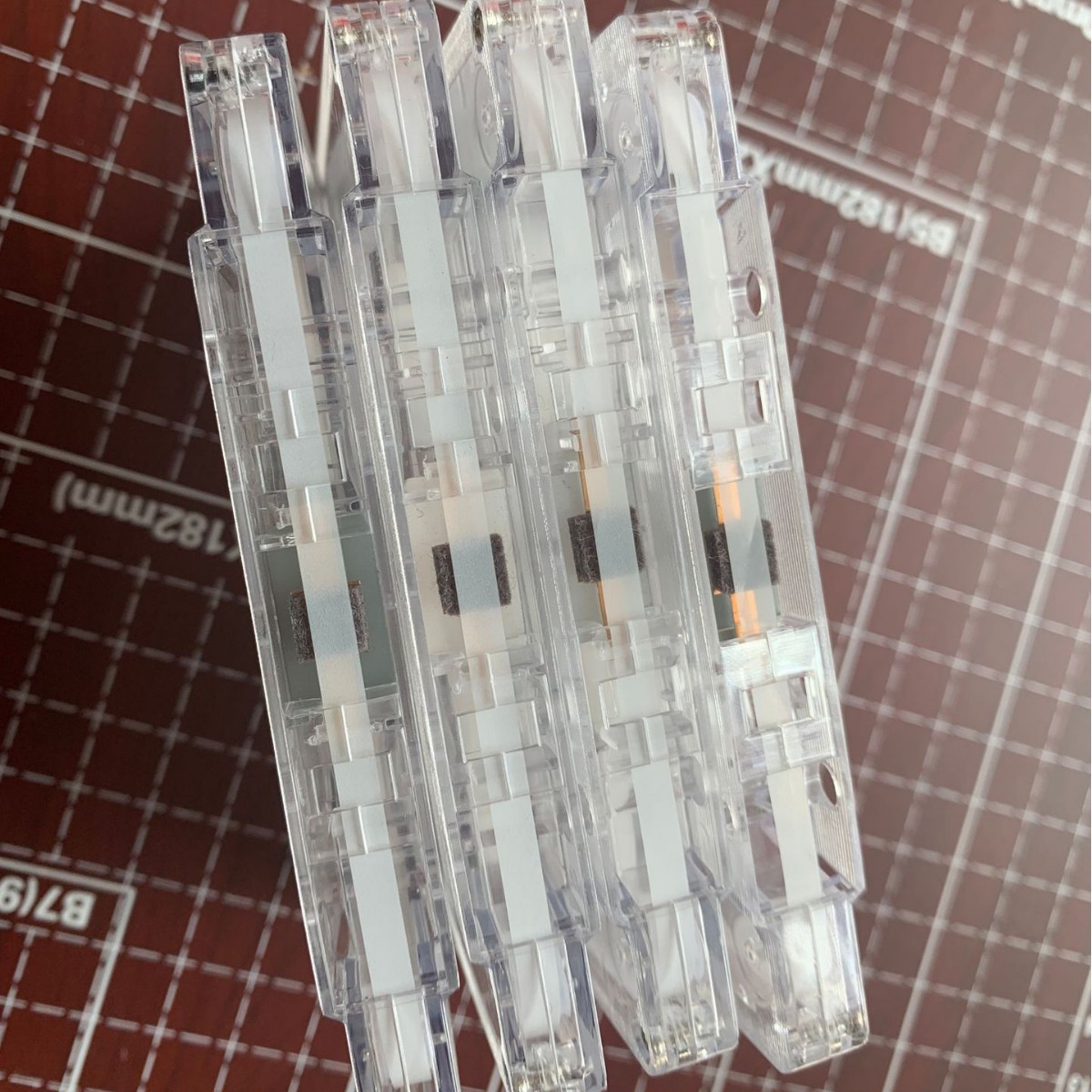 Audio Tape Cartridge Transparent Shell Refitting Metal Small Opening Shell No Inner Core No Outer Box Recording Shell Magnetic Tape Shell