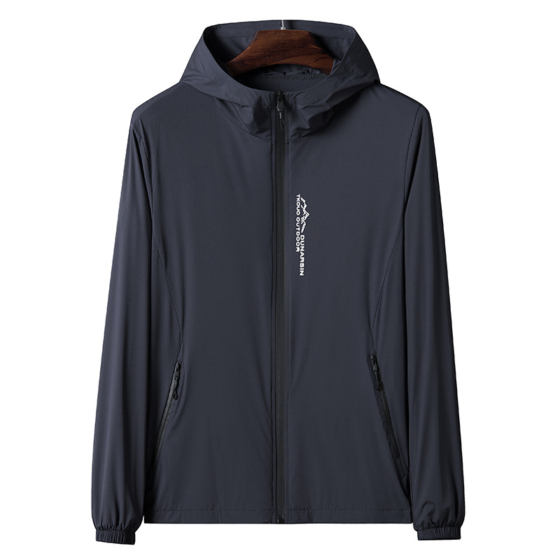 Sun Protection Clothing Men's Summer 2022 New Casual Large Size Hooded Youth Jacket Sun Protection Clothing Men's Skin Clothing Trendy