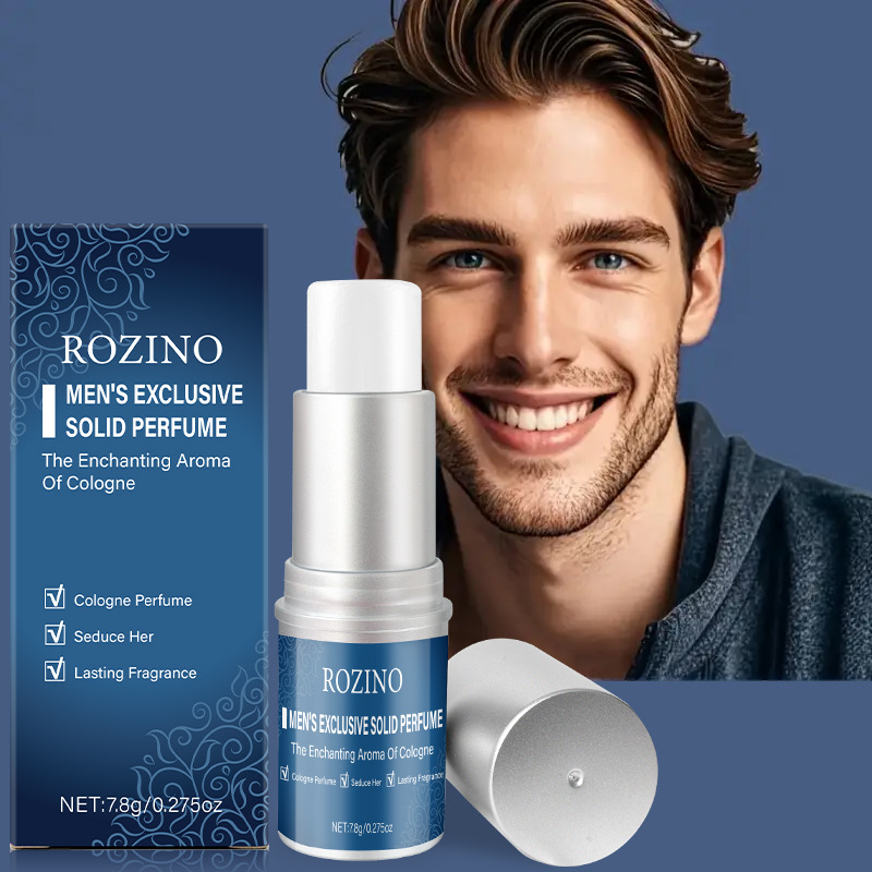 [Cross-Border] Rozino Cologne Deodorant for Men and Women with Long-Lasting Fragrance Portable Solid Perfume Portable Deodorant