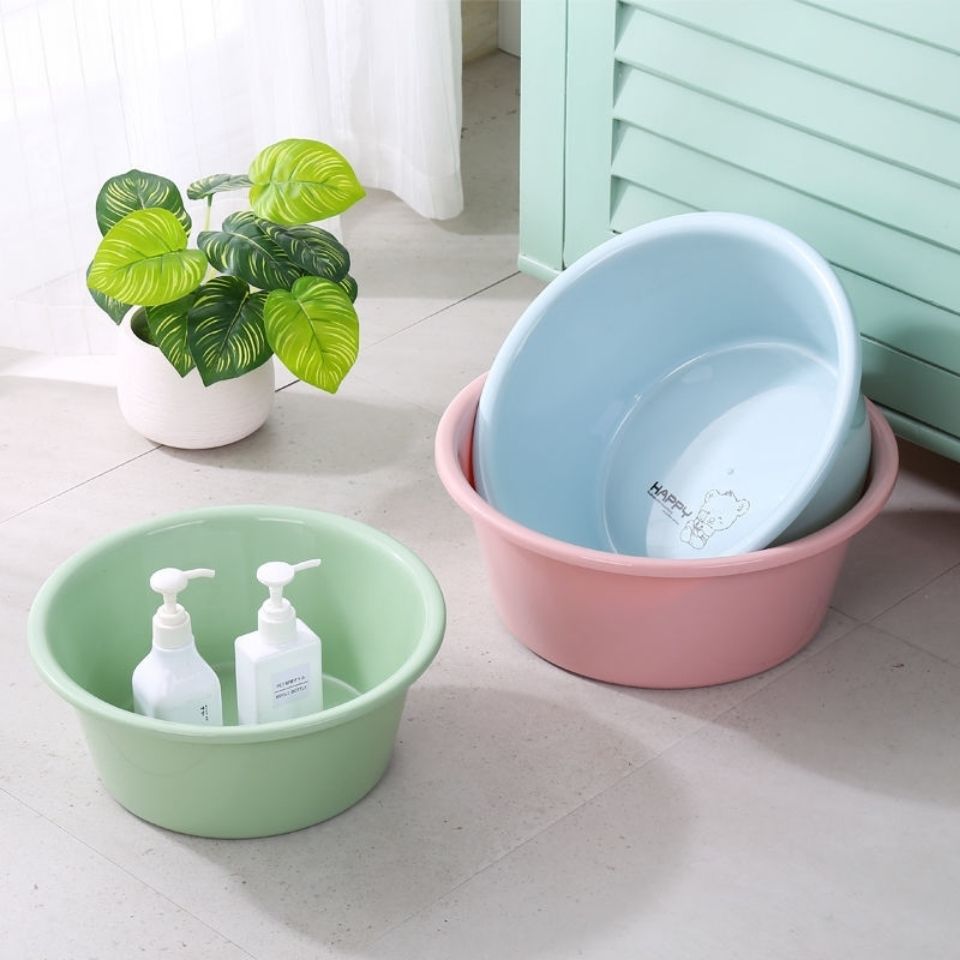 Factory wholesale basin thickened plastic basin household basin wash basin foot basin plastic basin advertising gift logo