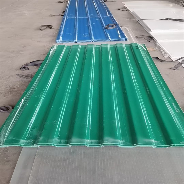 Blue Glass Tile Sun Panel Greenhouse Frp Fiberglass Carport Terrace Shed Resin Fiber Light Panel