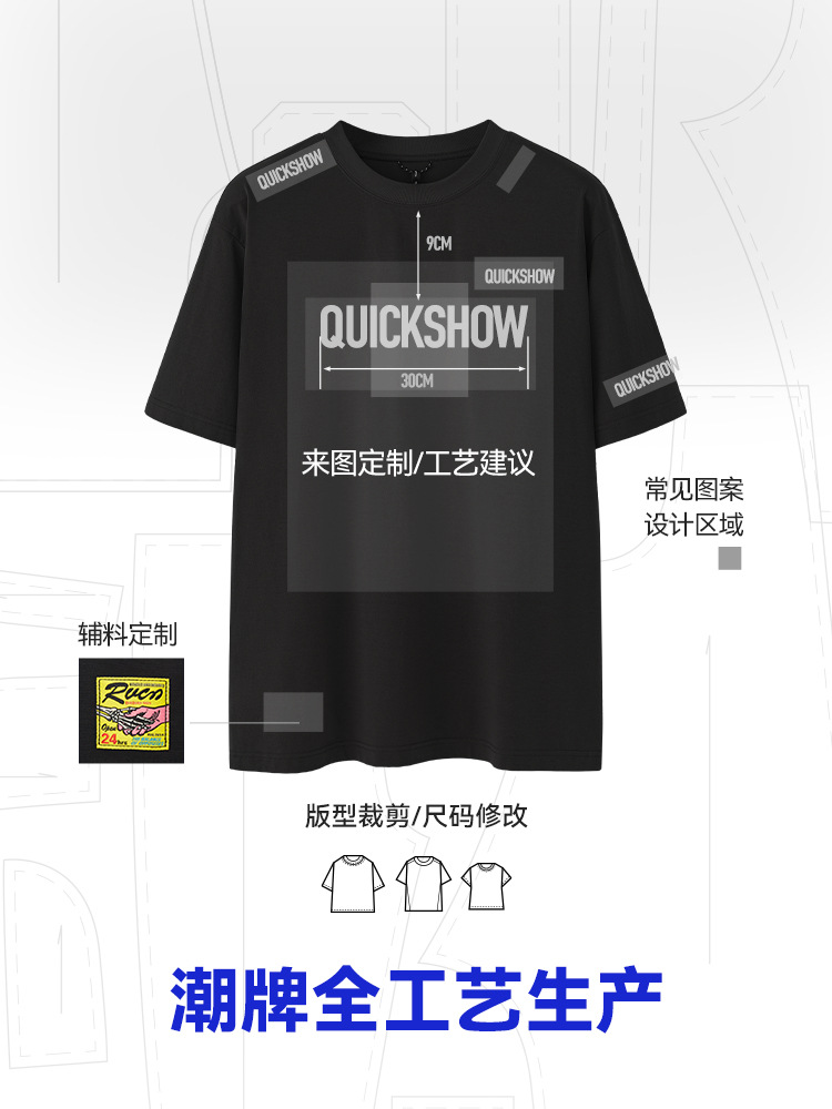 Jie Zhan-Customized | Men's Wear Men's T-Shirt to Figure and Sample Processing Small Batch of T-Shirts Group Clothes Class Clothes