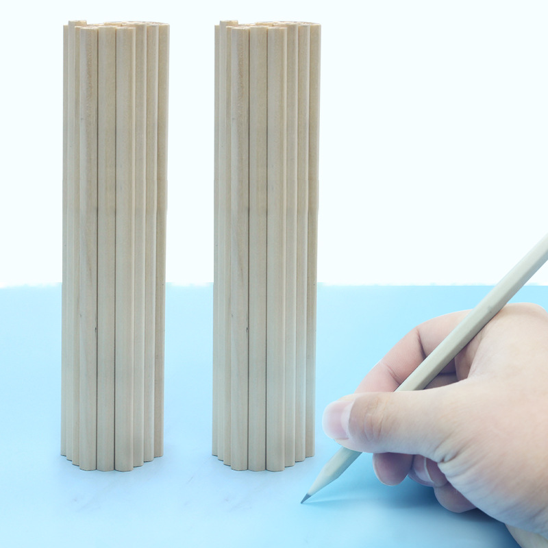 Pencil wholesale Primary School students pencil sketch painting writing pen easy to sharpen log pen triangular hexagonal round hb pencil