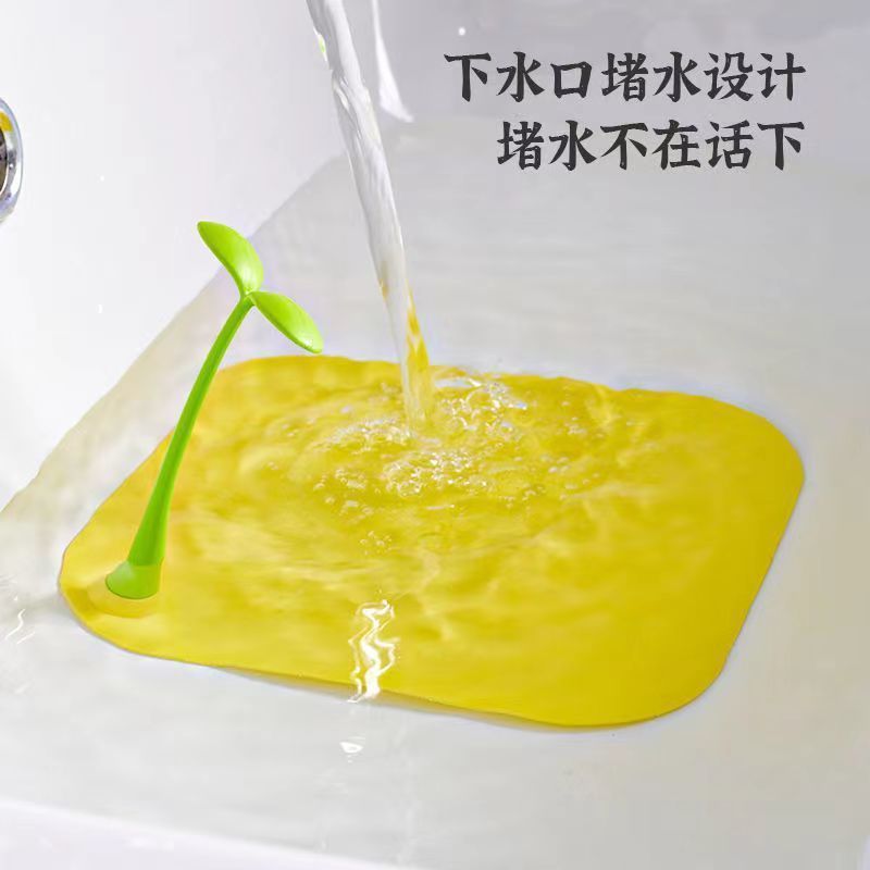 New small bean sprouts floor drain deodorant cover deodorant mat silicone deodorant floor drain toilet insect proof universal artifact floor drain