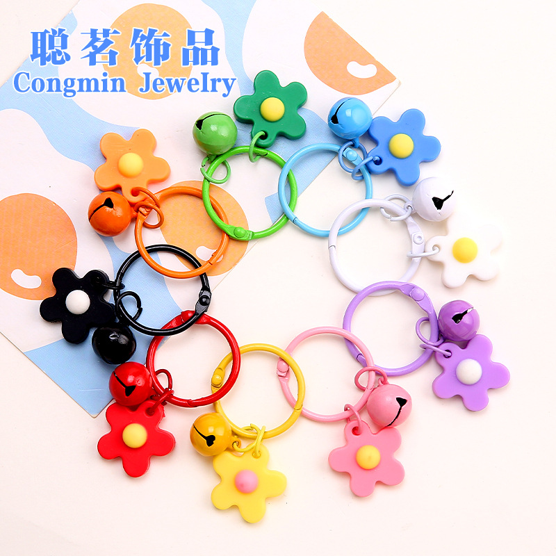 Креативные ручные DIY украшения подвески смешанные цвета цветок колокольчик брелок