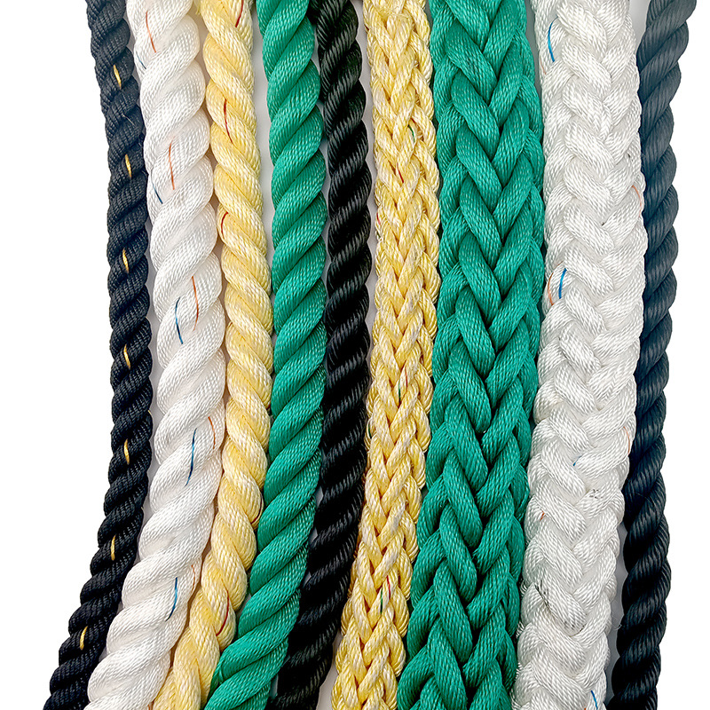 Eight-strand composite marine cable 10-150mm twelve-strand polyethylene cable production of high-strength Marine anchor rope