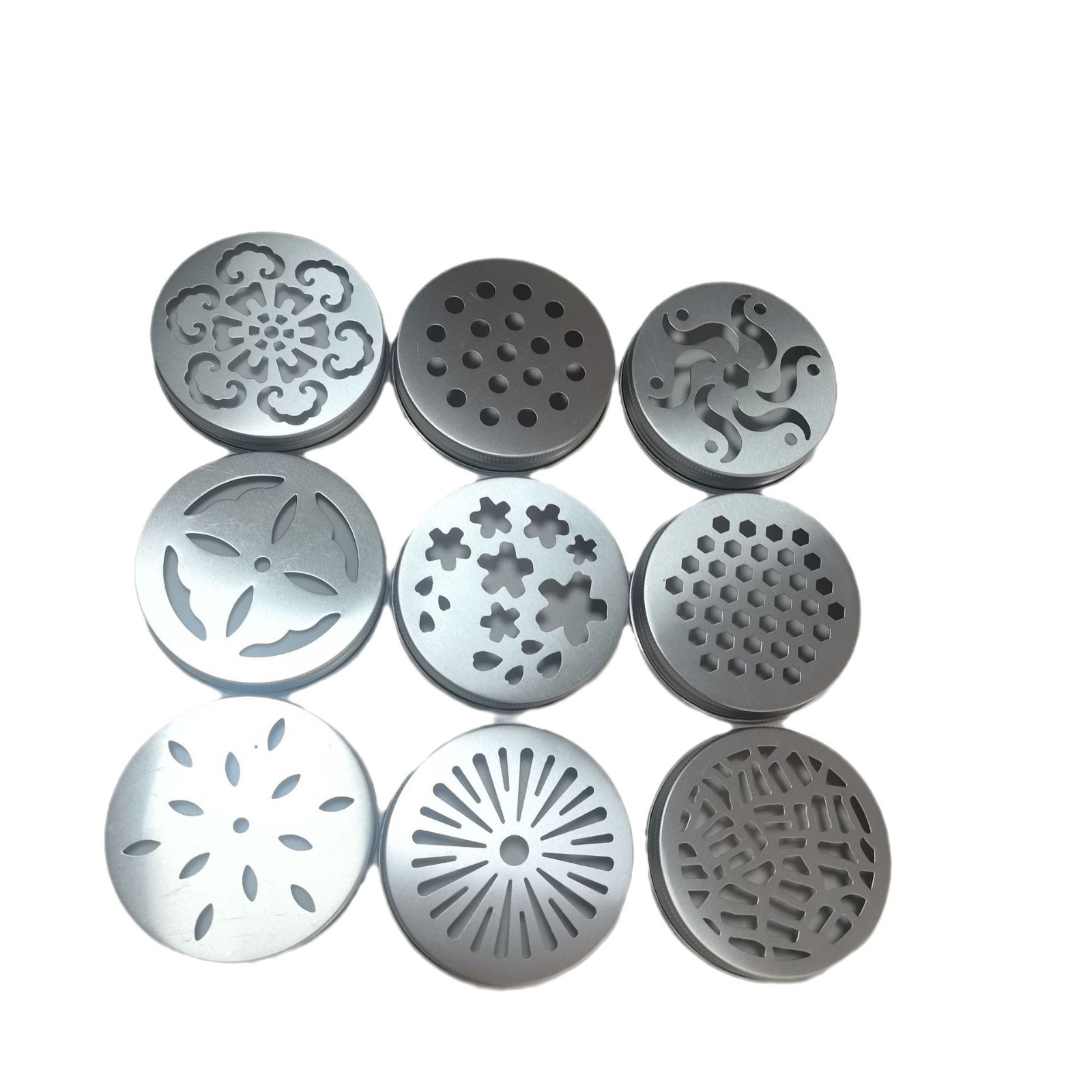 [Factory Straight Out] 67~68 Thread Aluminum Cover Hollow Pattern Aromatherapy Bottle Aluminum Cover Hollow Aluminum Cover