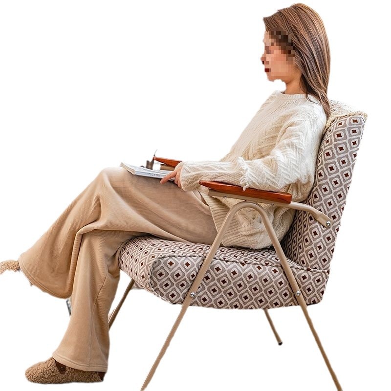 Retro-Style Balcony Leisure Area Layout Small Tables and Chairs Internet Celebrity Light Luxury Creative Sofa Coffee Table and Chair Three-Piece Set Combination