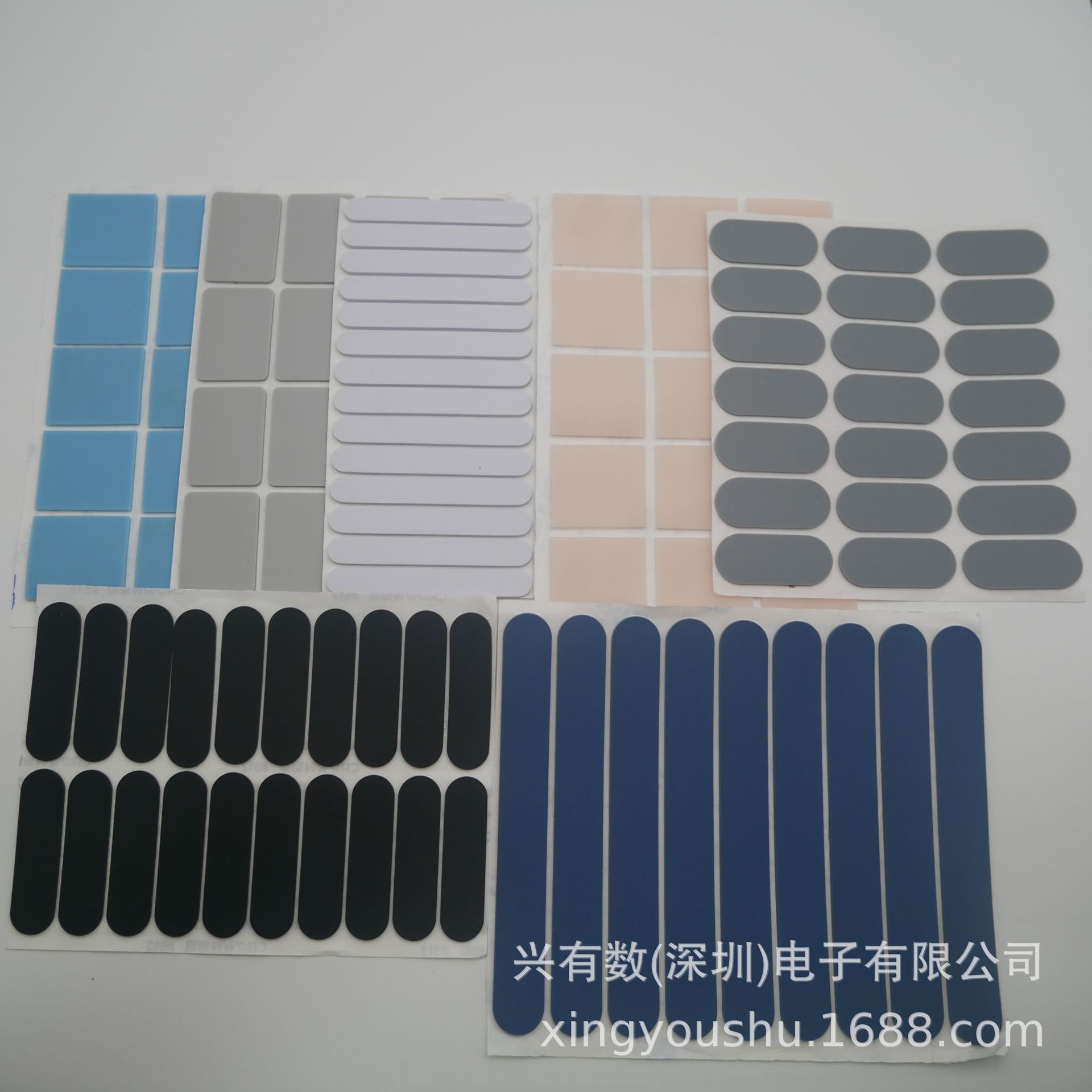Self-Adhesive Anti-Slip Silicone Pads, Black Matte, White Transparent Silicone Rubber Foot Pads, Custom Die-Cut and Punched Silicone Pads