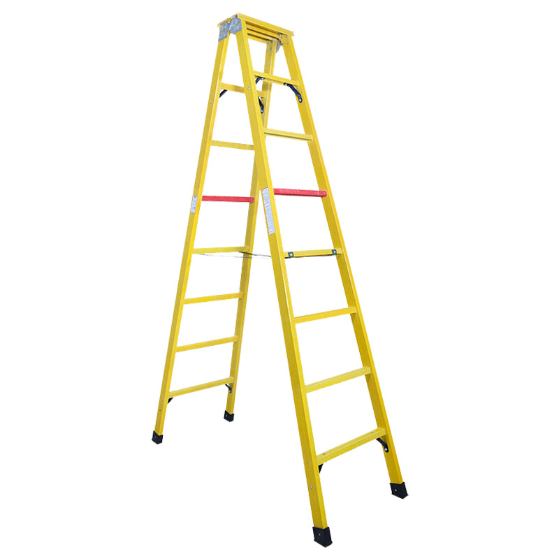 Manufacturer Wholesale Insulated Ladder Fiberglass Insulated Herringbone Ladder Electrician Power Special Insulated Single Ladder Insulated Straight Ladder