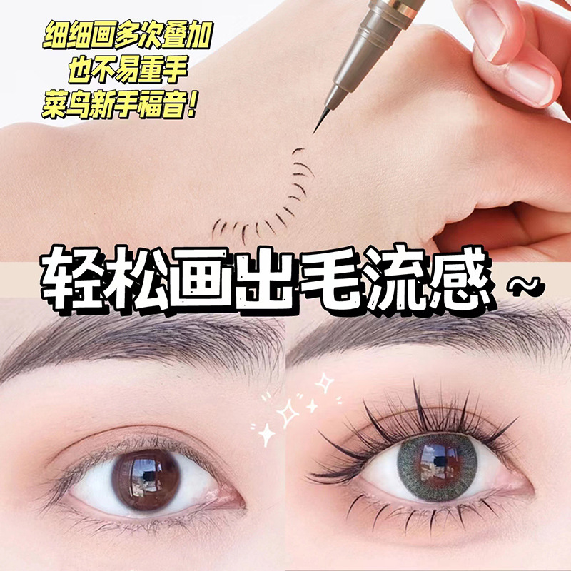Kakasea Slim and Smooth Liquid Eyeliner Pen Is Waterproof and Sweat-Proof, Not Easy to Fade, Long-Lasting, Quick-Drying, Non-Smudged Eyeliner Pen