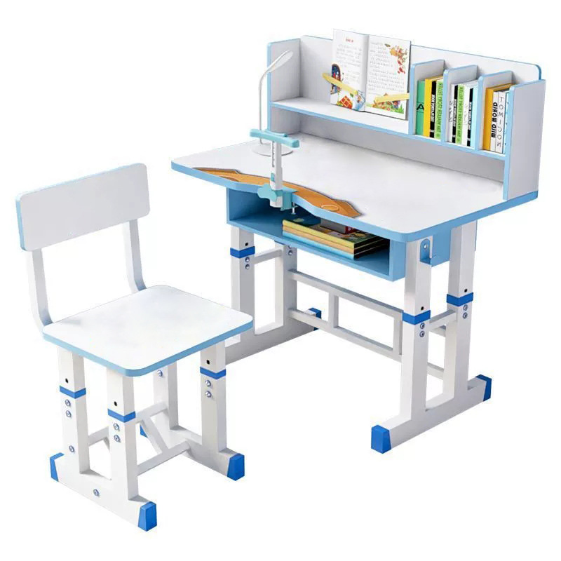 Children's Lifting Study Table Home Desktop Combination Ergonomic Desk and Chair Primary School Student Writing Desk Set Desk