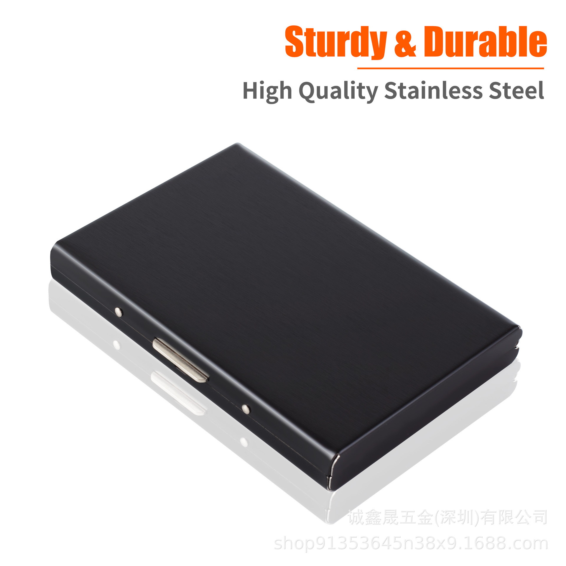 6 Card Slots Stainless Steel Genuine Credit Card Holder Various Colors Rfid Bank Card Box Business Card