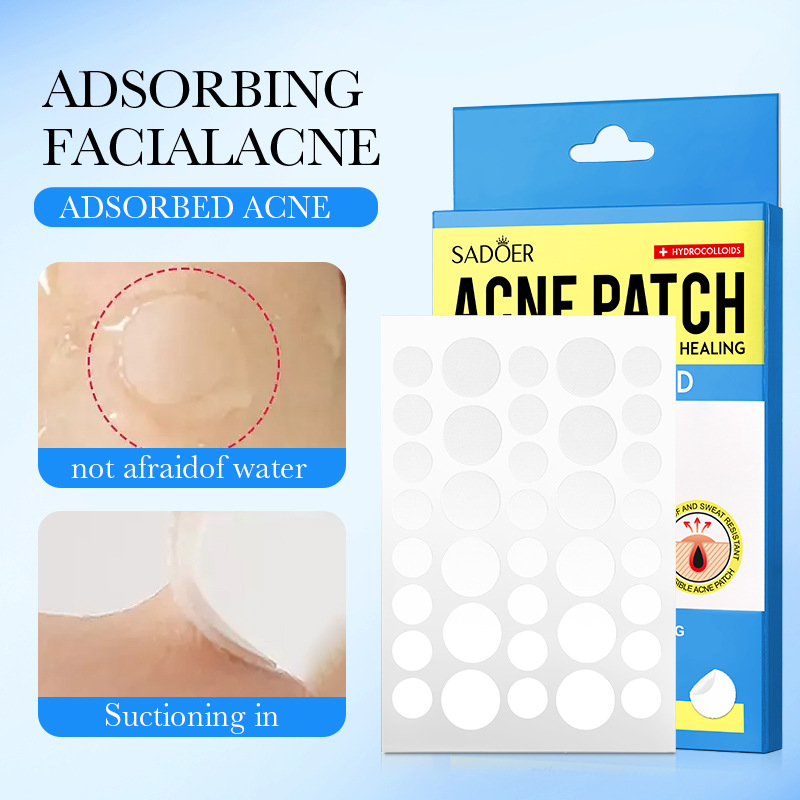 English acne patch SADOER facial invisible anti-acne repair hydrocolloid anti-acne cross-border foreign trade Wholesale